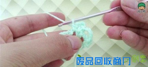 钩针编织花样教程 钩针扇形花边的钩法图解