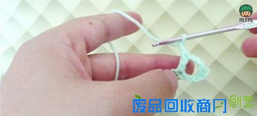钩针编织花样教程 钩针扇形花边的钩法图解