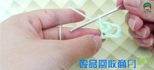 钩针编织花样教程 钩针扇形花边的钩法图解