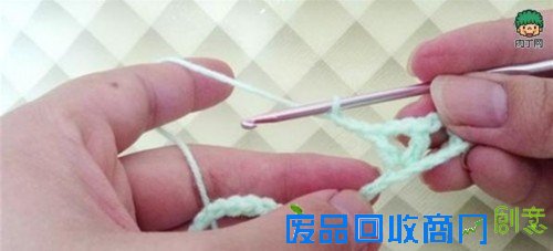 钩针编织花样教程 钩针扇形花边的钩法图解