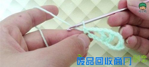 钩针编织花样教程 钩针扇形花边的钩法图解