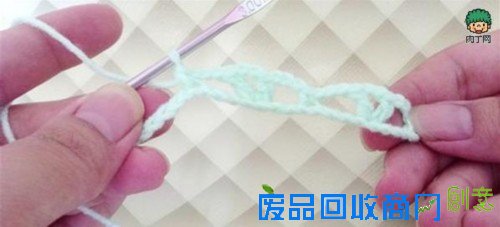 钩针编织花样教程 钩针扇形花边的钩法图解