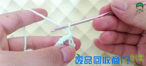 钩针编织花样教程 钩针扇形花边的钩法图解