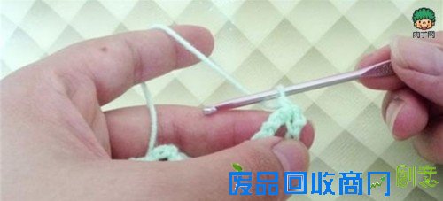 钩针编织花样教程 钩针扇形花边的钩法图解