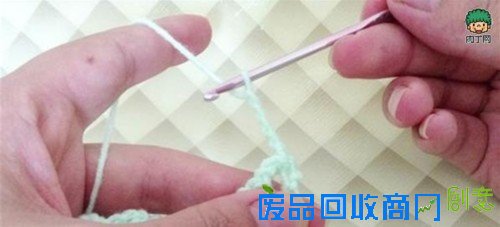 钩针编织花样教程 钩针扇形花边的钩法图解