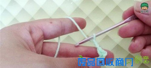 钩针编织花样教程 钩针扇形花边的钩法图解