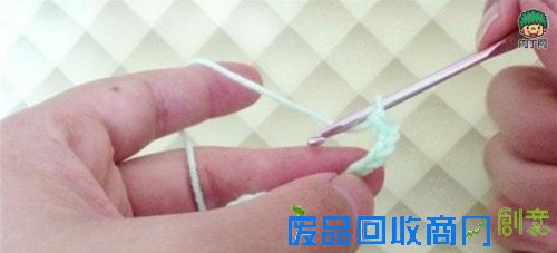 钩针编织花样教程 钩针扇形花边的钩法图解