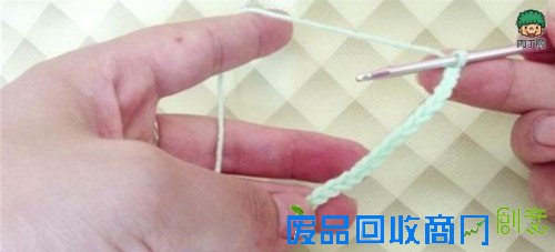 钩针编织花样教程 钩针扇形花边的钩法图解