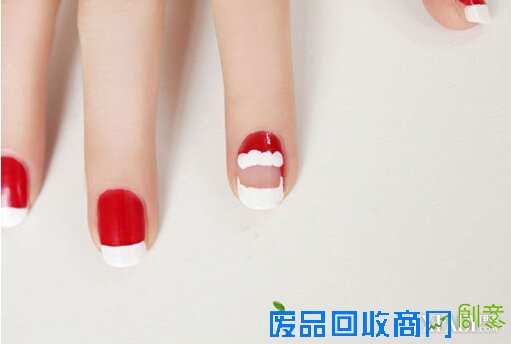 【图】DIY圣诞老人美甲图片 增添欢乐节日气氛