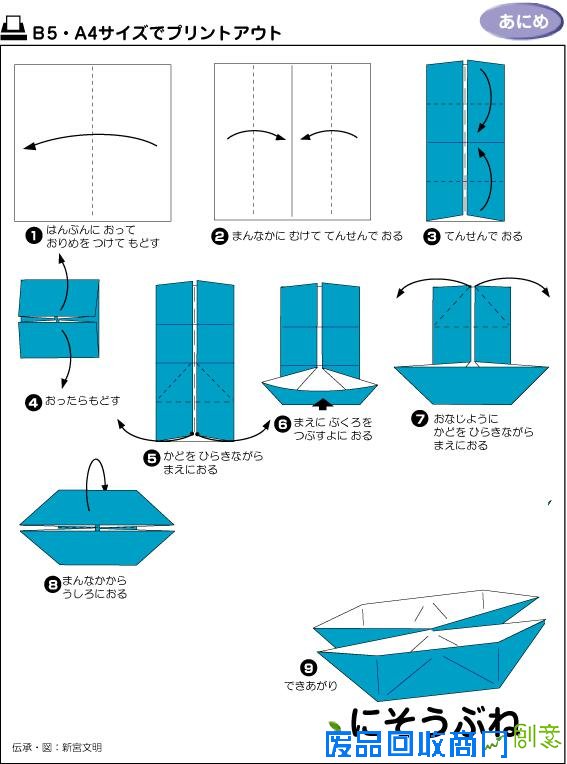 各种折纸方法完美图解——（父母们留着陪孩子玩）