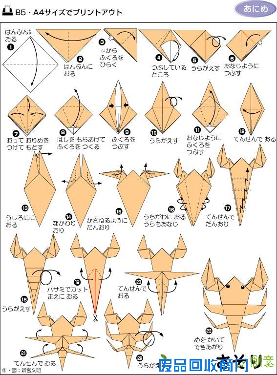 各种折纸方法完美图解——（父母们留着陪孩子玩）