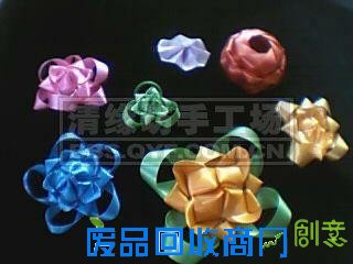彩带折花;彩带花的折法图片;图片