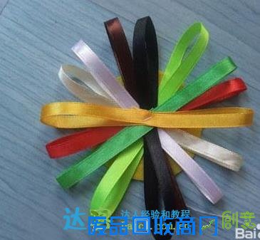 彩带花的折法分解图图片