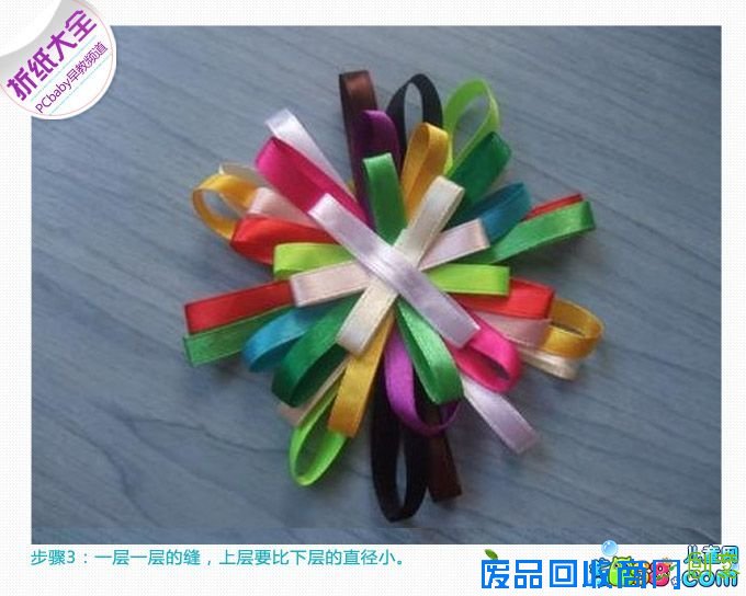折纸图案大全图解彩带花的折法图片