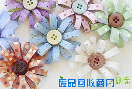 可爱彩带花的折法包装产品加工图片