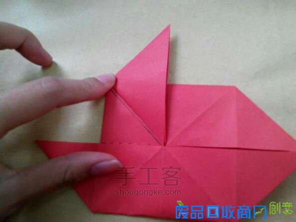 折纸玫瑰花步骤图解红色玫瑰花图片