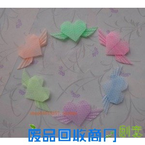 纸折玫瑰花之折爱心翅膀图片