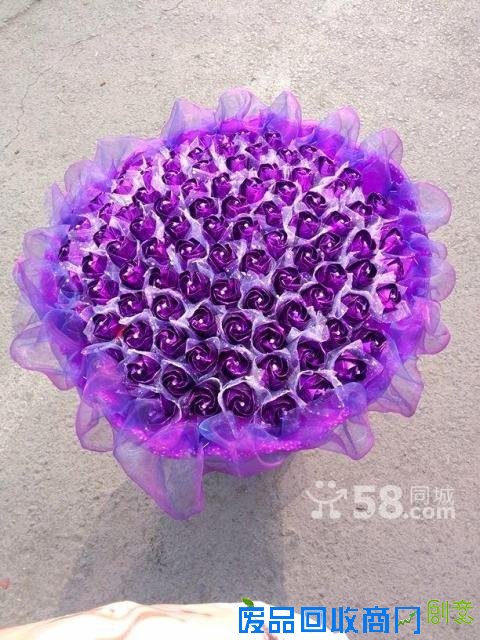 图纯手工纸折各色玫瑰花图片