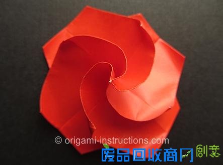 简单的折纸玫瑰花的折法图解更容易让喜欢折纸玫瑰花图片