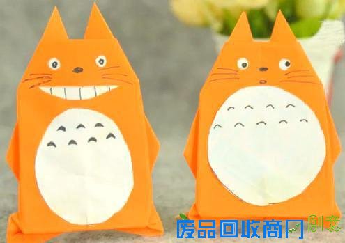 可爱呆萌的龙猫折纸手工制作教程图解(2015