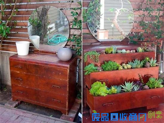 一个人在家可以DIY什么 利用废旧品打造创意小花园