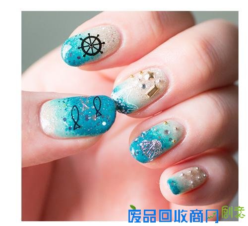 自己DIY省下五百块！玻璃甲条纹甲在家这样做