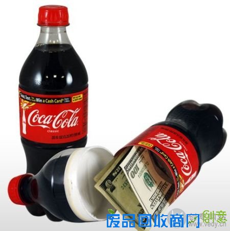 可乐瓶样子的创意存钱罐