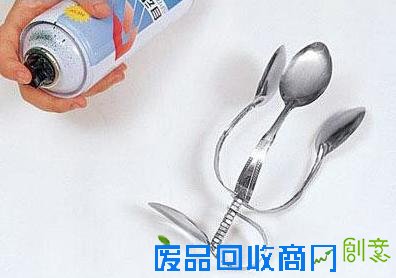 变废为宝—用旧汤勺DIY自制创意蜡烛台