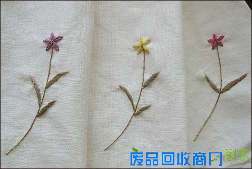 小雏菊手工刺绣教程