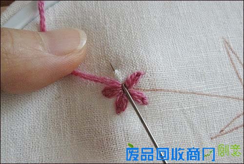 小雏菊手工刺绣教程