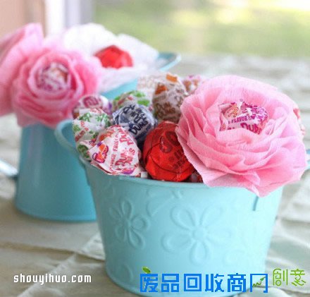 皱纹纸花的折法图解 皱纹纸花的制作教程