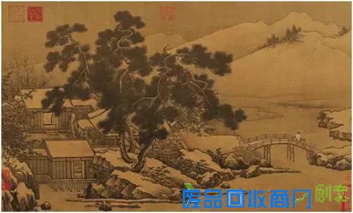  南宋界画考析：刘松年《四景山水图》