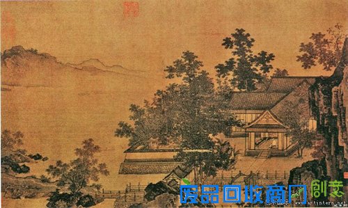  南宋界画考析：刘松年《四景山水图》