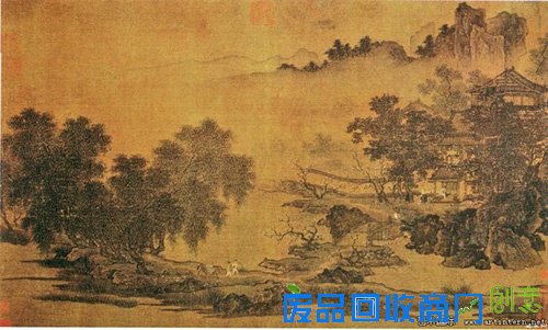  南宋界画考析：刘松年《四景山水图》
