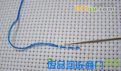 十字绣起针收针图解教程11