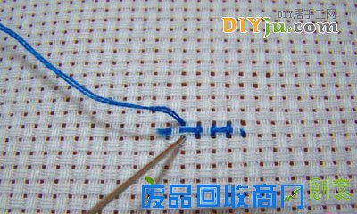 十字绣起针收针图解教程12