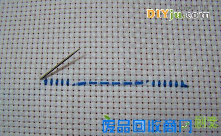十字绣起针收针图解教程8