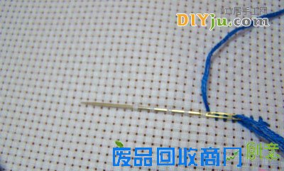 十字绣起针收针图解教程7