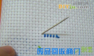 十字绣起针收针图解教程6