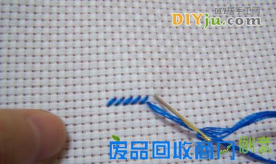 十字绣起针收针图解教程5