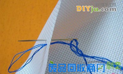 十字绣起针收针图解教程2