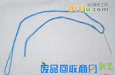 十字绣起针收针图解教程1