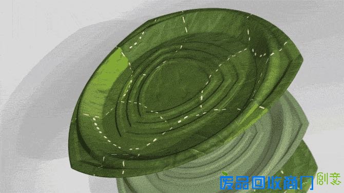  用树叶制作的一次性餐具