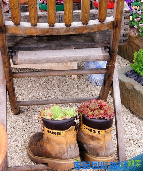 自制旧鞋怎么处理 旧鞋变花盆的35个DIY多姿多彩样例