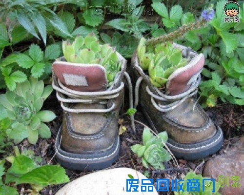自制旧鞋怎么处理 旧鞋变花盆的35个DIY多姿多彩样例