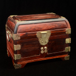 交趾黄檀梳妆盒 红木首饰盒 老挝红酸枝仿古官皮箱 婚嫁礼品包邮