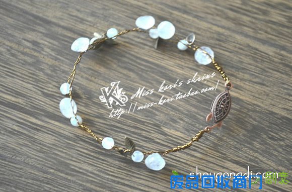 唯美的绕线手镯DIY 串珠绕线手镯手工制作 -  