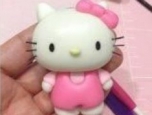 粉红可爱的hello kitty逼真粘土手工diy教程图解 粉红可爱的hello kitty逼真粘土手工diy教程图解