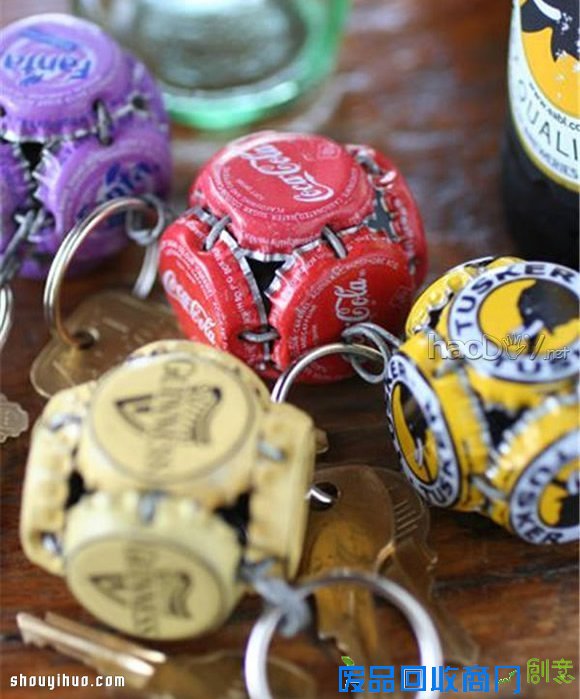 金属瓶盖变废为宝DIY手工小制作大全