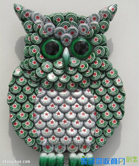 金属瓶盖变废为宝DIY手工小制作大全